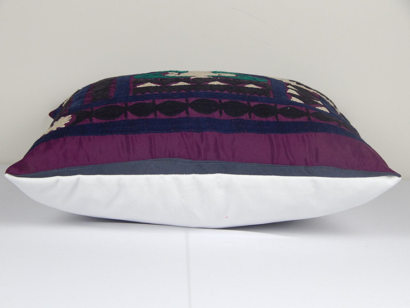 Uzbek Suzani  Cover, Square Suzani Pillow Case Made From A 19th Century Textile, Ethnic Cover 18" X 18" photo for sale