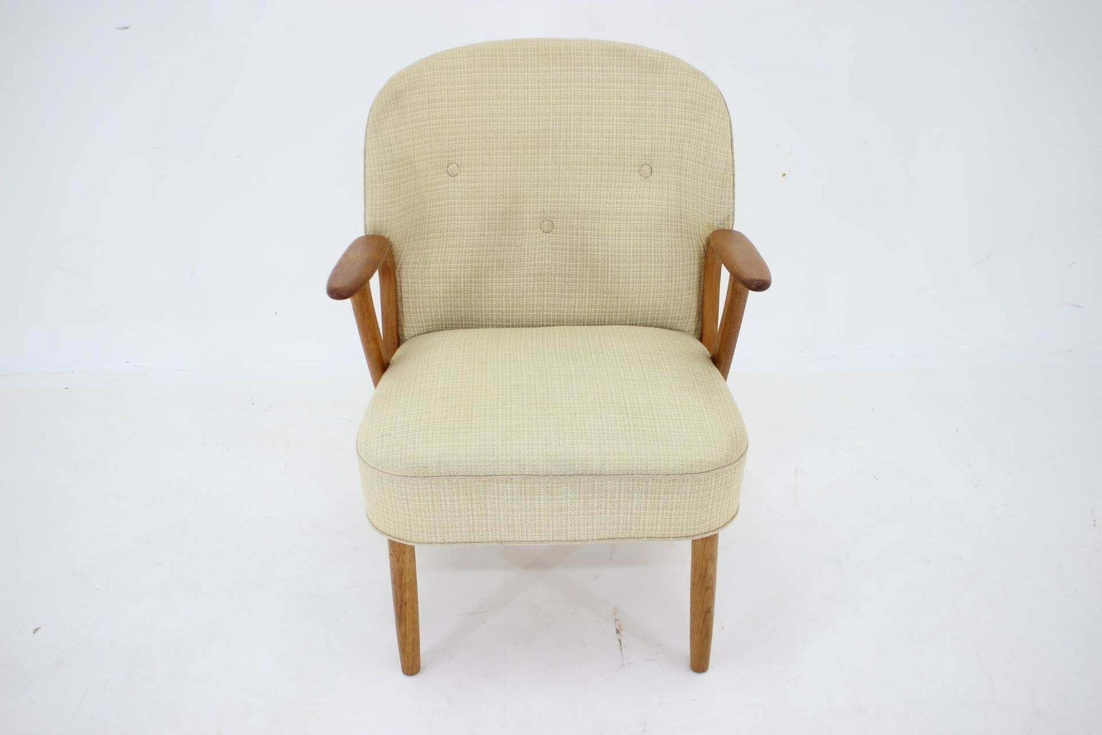 1950s Chresten Findahl Brodersen Armchair In Oak, Denmark photo 1101.0