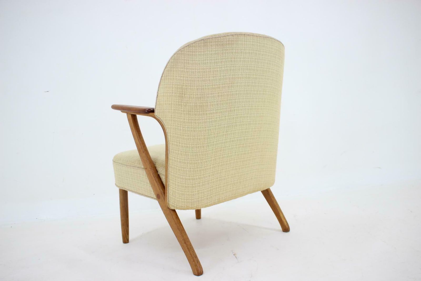 1950s Chresten Findahl Brodersen Armchair In Oak, Denmark photo vintage