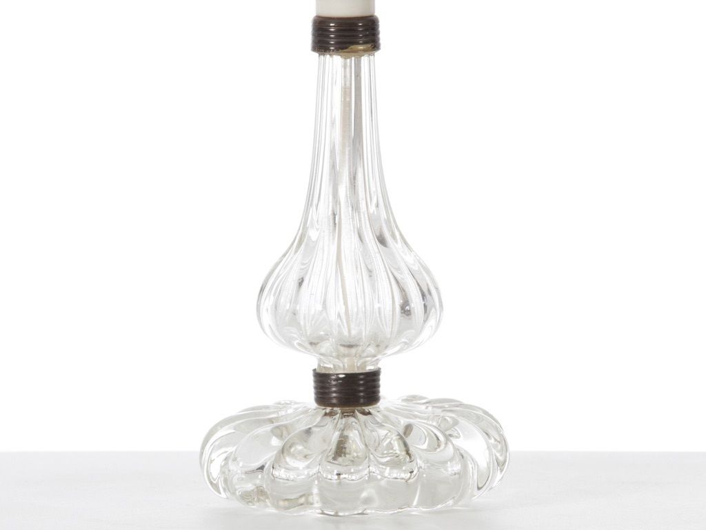 Mid Century Modern Scandinavian Pair Of Little Crystal Table Lamps By Carl Fagerlund photo furniture