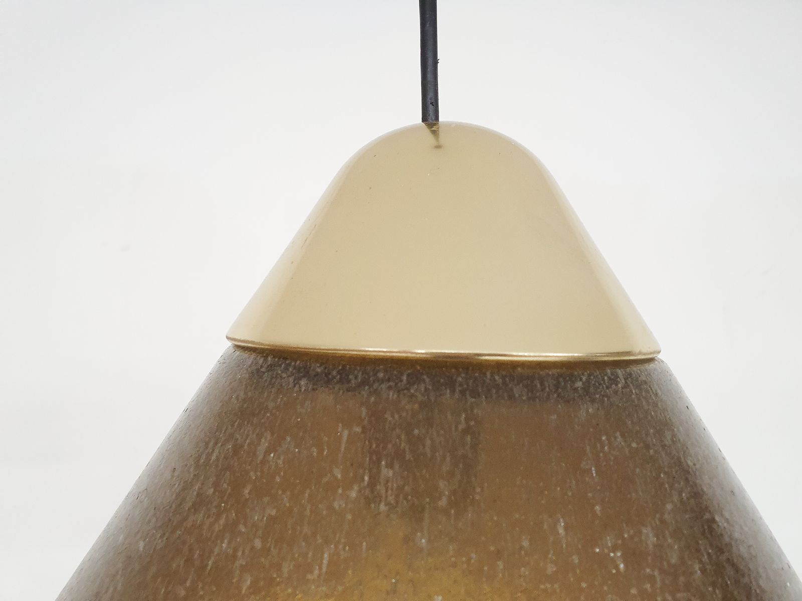 Brown Bubble Glass Pendant Light By Peill And Putzler, Germany 1960's photo buy