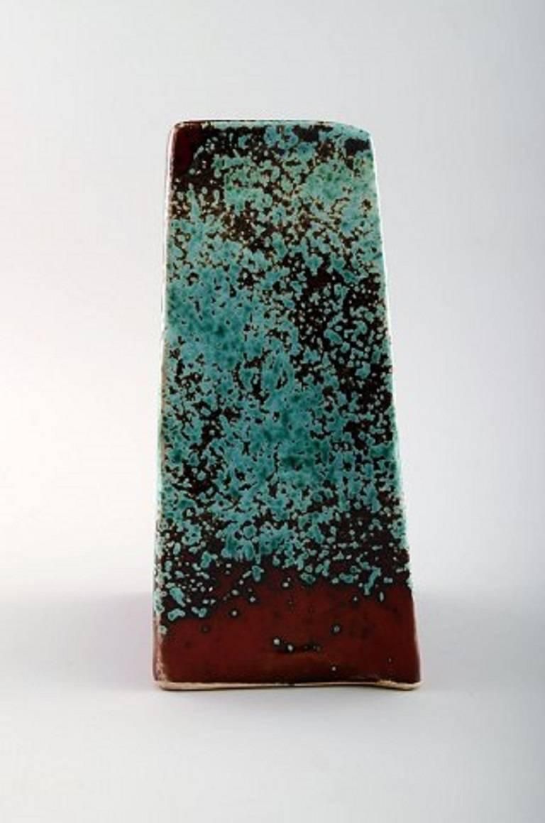 Hans Hedberg Swedish Ceramist, Unique Ceramic Vase, 1970s photo furniture