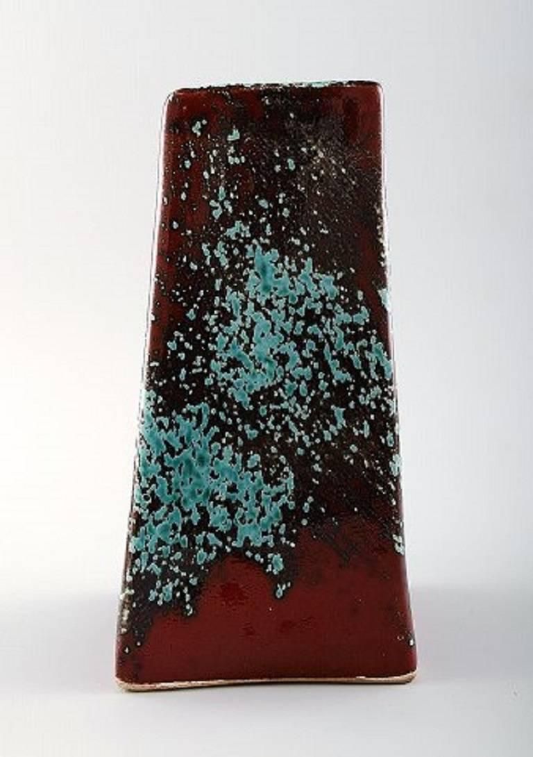 Hans Hedberg Swedish Ceramist, Unique Ceramic Vase, 1970s photo Home Decor