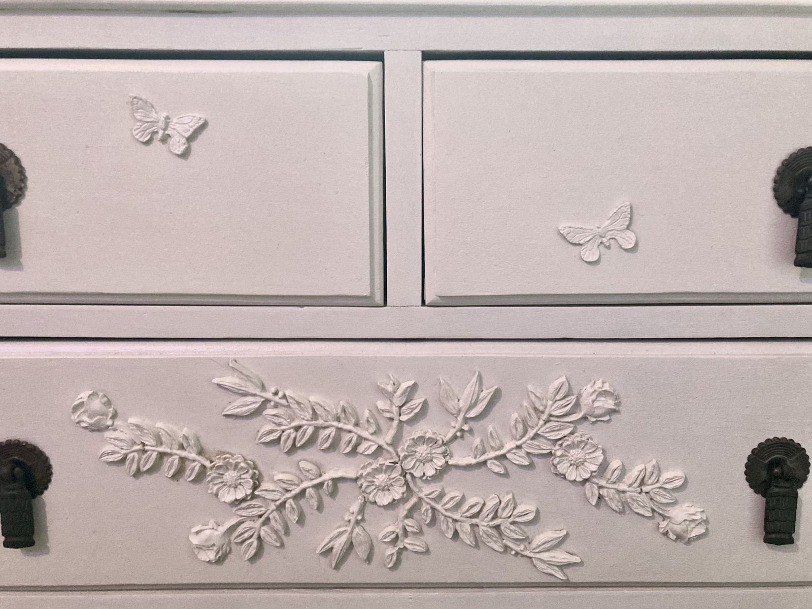 Beautiful Bespoke Hand Decorated Dresser Drawers photo vintage