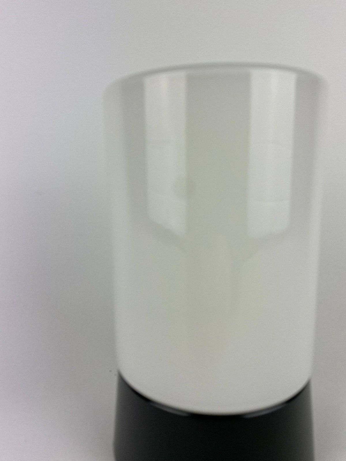 White Cilinder Shaped Art Deco Raak Ceiling Light With Black Fixture photo 110.0