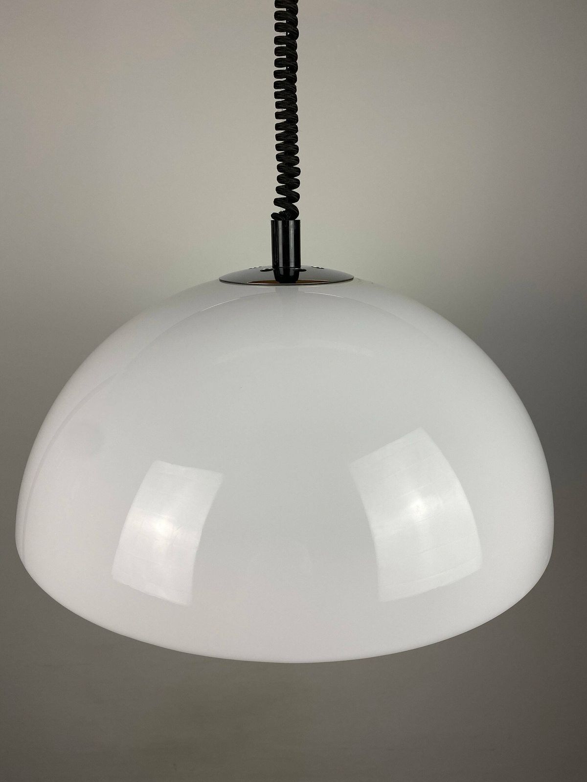 Vintage Witte Plexiglas/Acryl Hanglamp Van Gepo Amsterdam Xl 1975 photo for sale