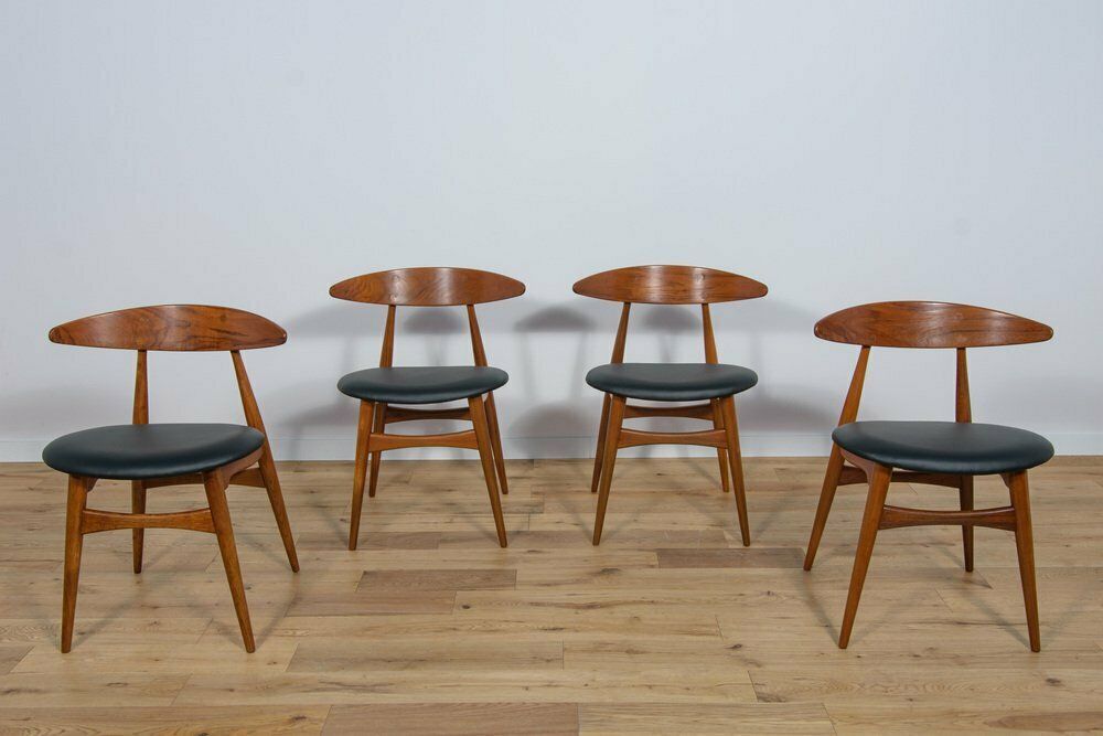 Mid Century Danish Ch33 Dining Chairs By Hans J Wegner For Carl Hansen And Søn 1960s Set Of 4 photo 5458.0