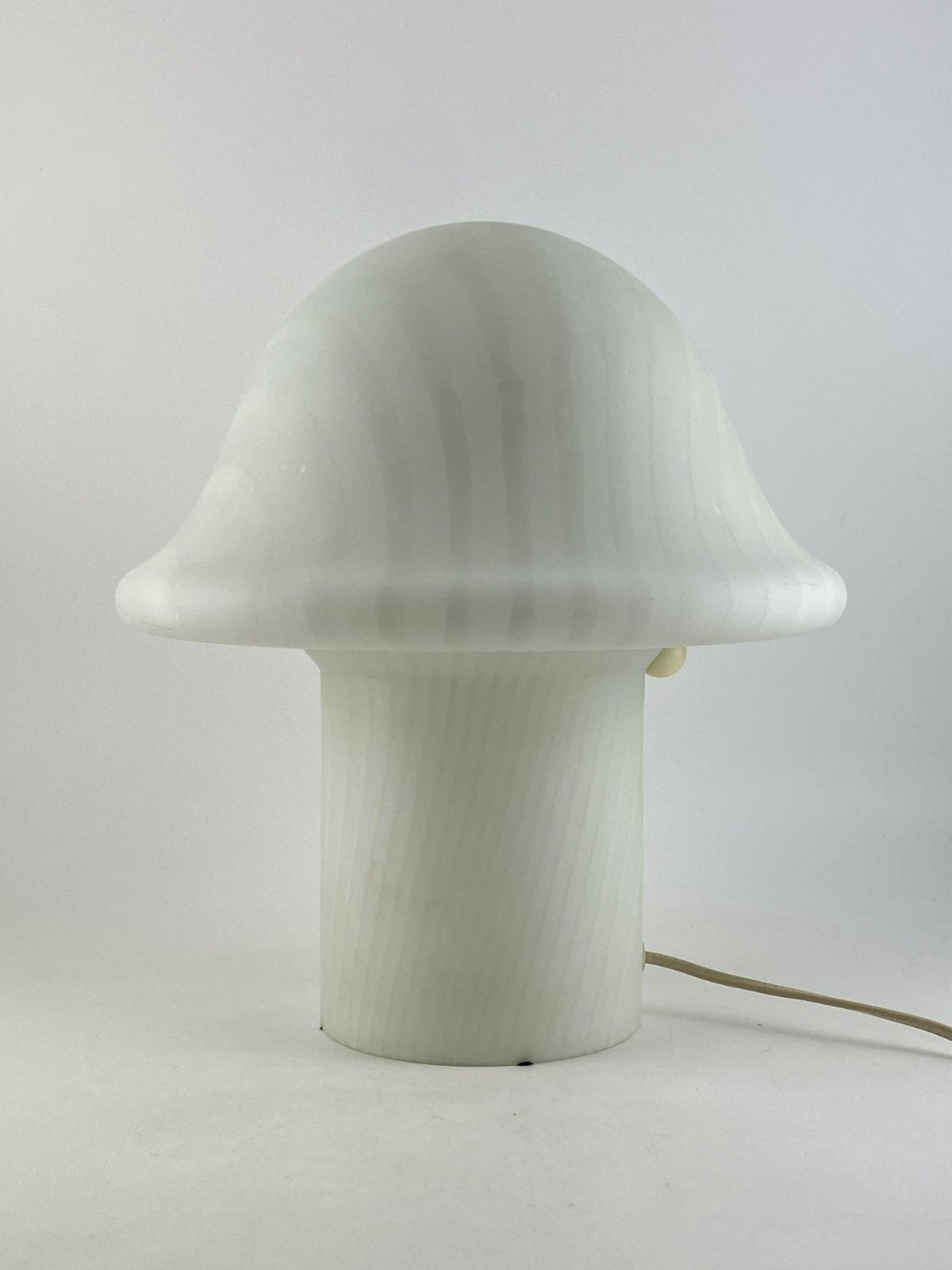 Grote Witte Kristalglazen Zebra Gestreepte Peill And Putzler Paddenstoellamp Xl 1970 photo buy