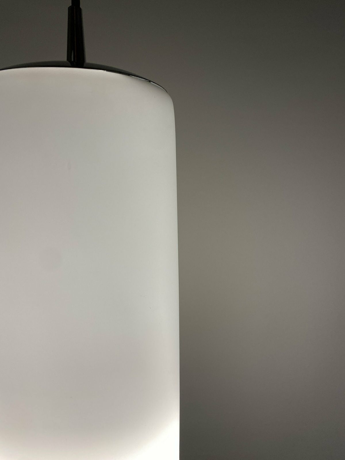 Enorme Zeldzame Hanglamp Van Mat Wit Glas Door Peill Und Putzler Xl 1960 photo vintage