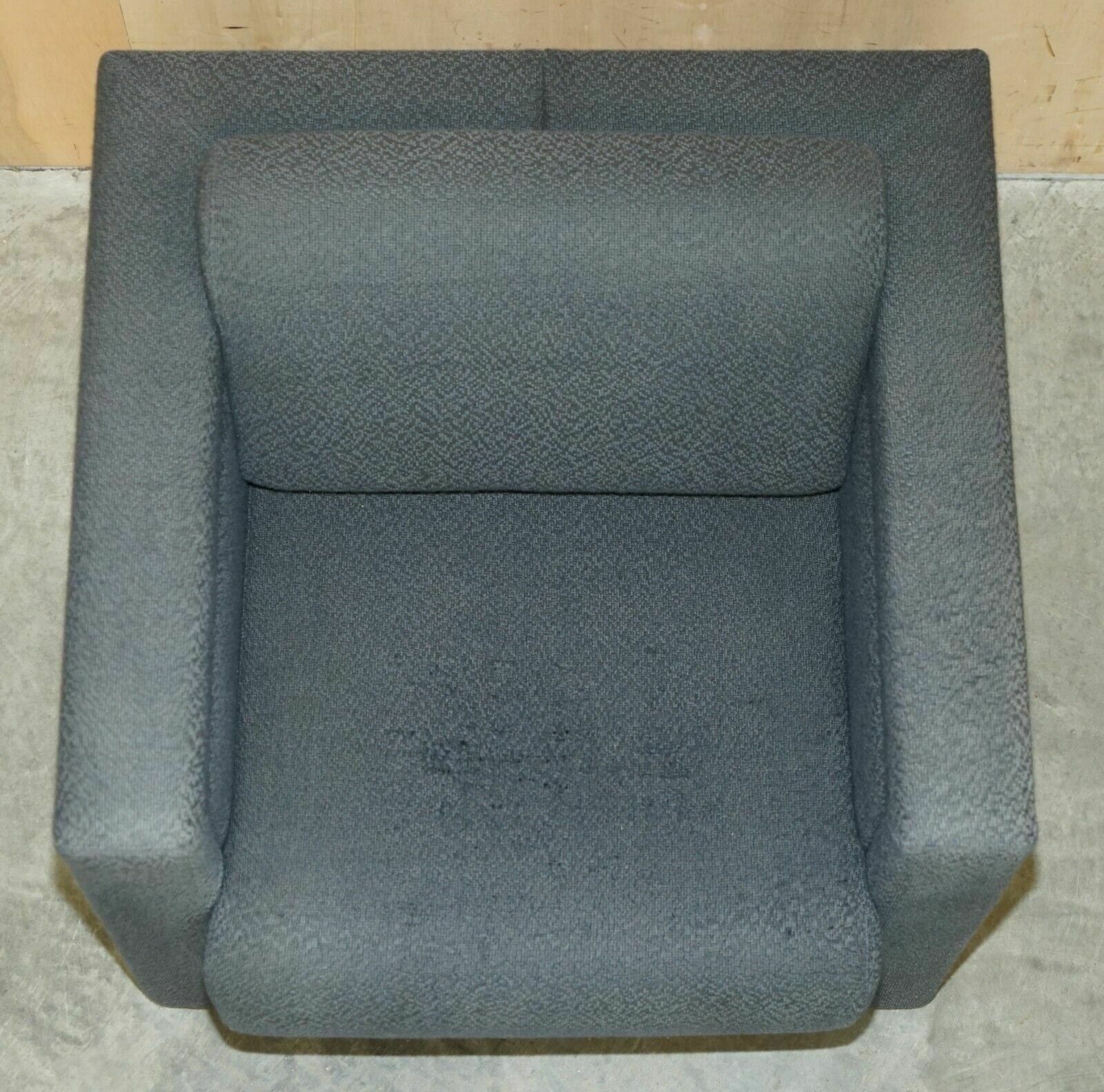photo for sale Original Pair Of 1988 Trix And Robert Haussmann For Knoll Mirrored Armchairs