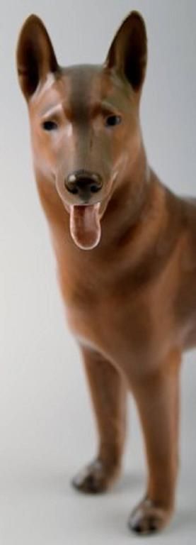 Royal Copenhagen. Number 3261. German Shepherd By Th. Madsen photo furniture