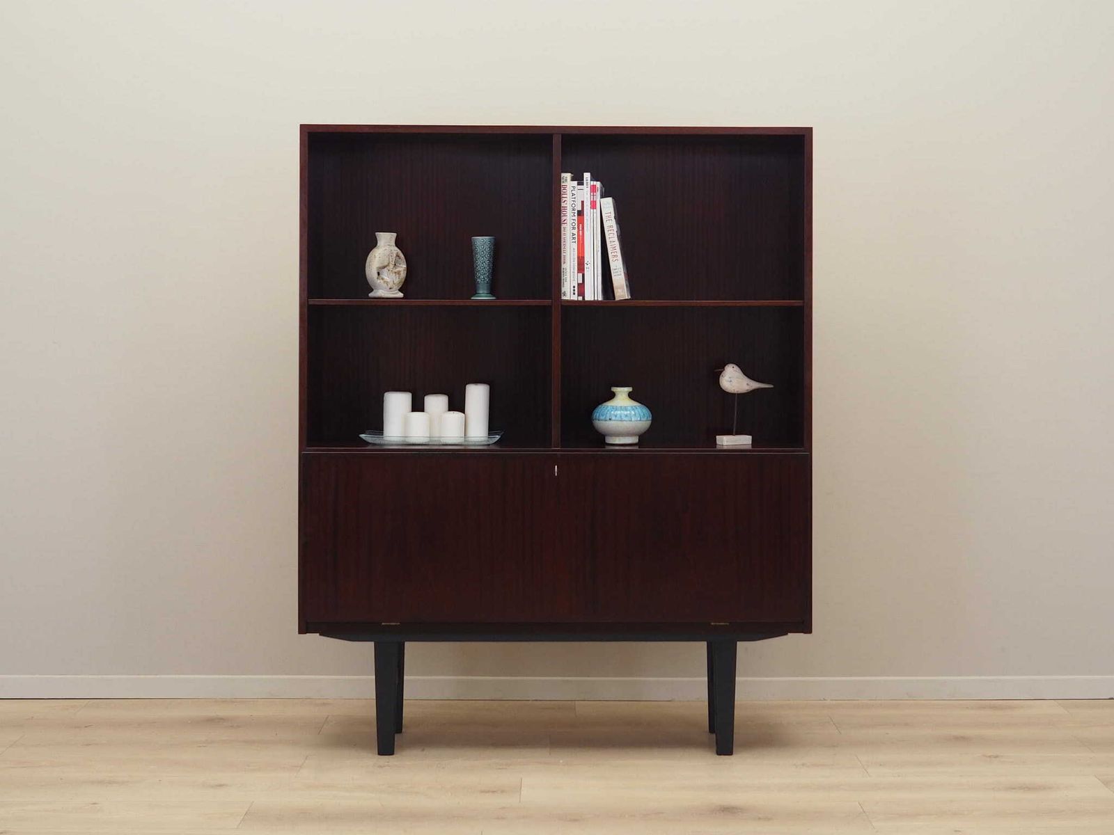 Mahogany Bookcase Danish Design 1970s Manufactured By Omann Jun photo furniture