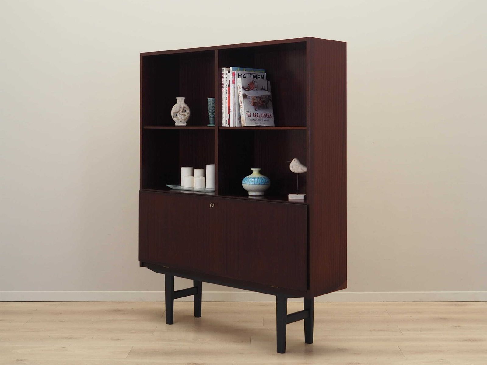 Mahogany Bookcase Danish Design 1970s Manufactured By Omann Jun photo Furniture