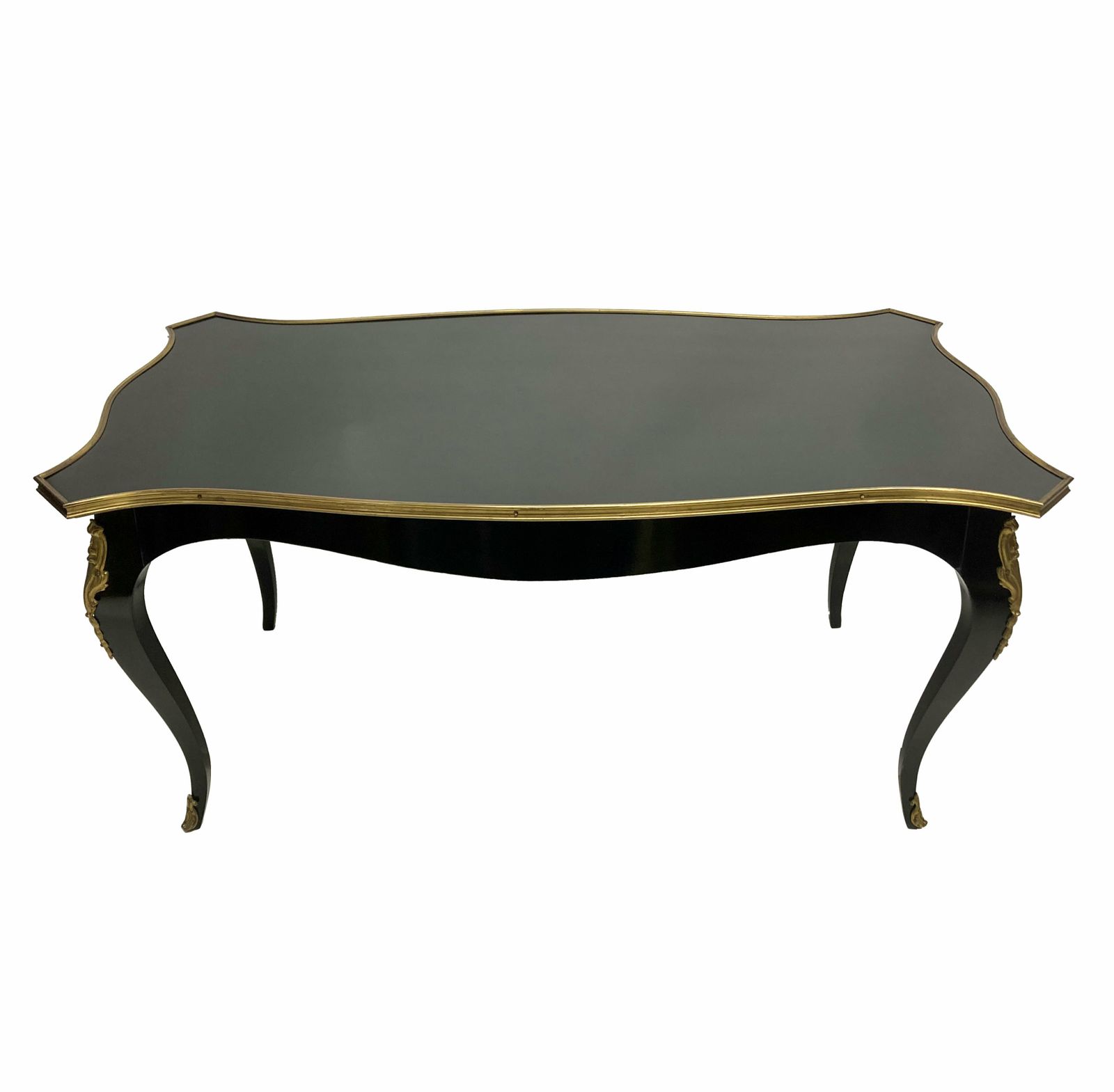 A French Black Lacquered Louis XV Style Occasional Table