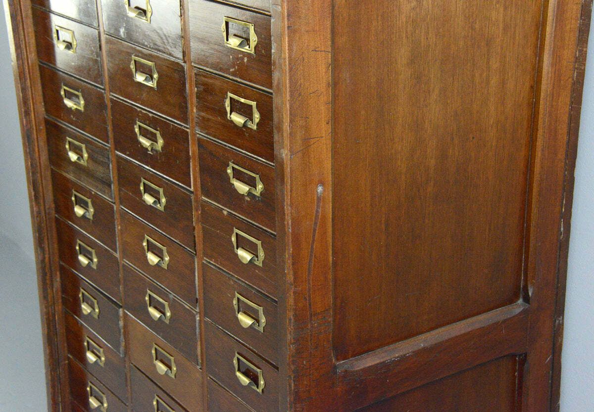 Early 20th Century Mahogany Solicitors Drawers photo vintage