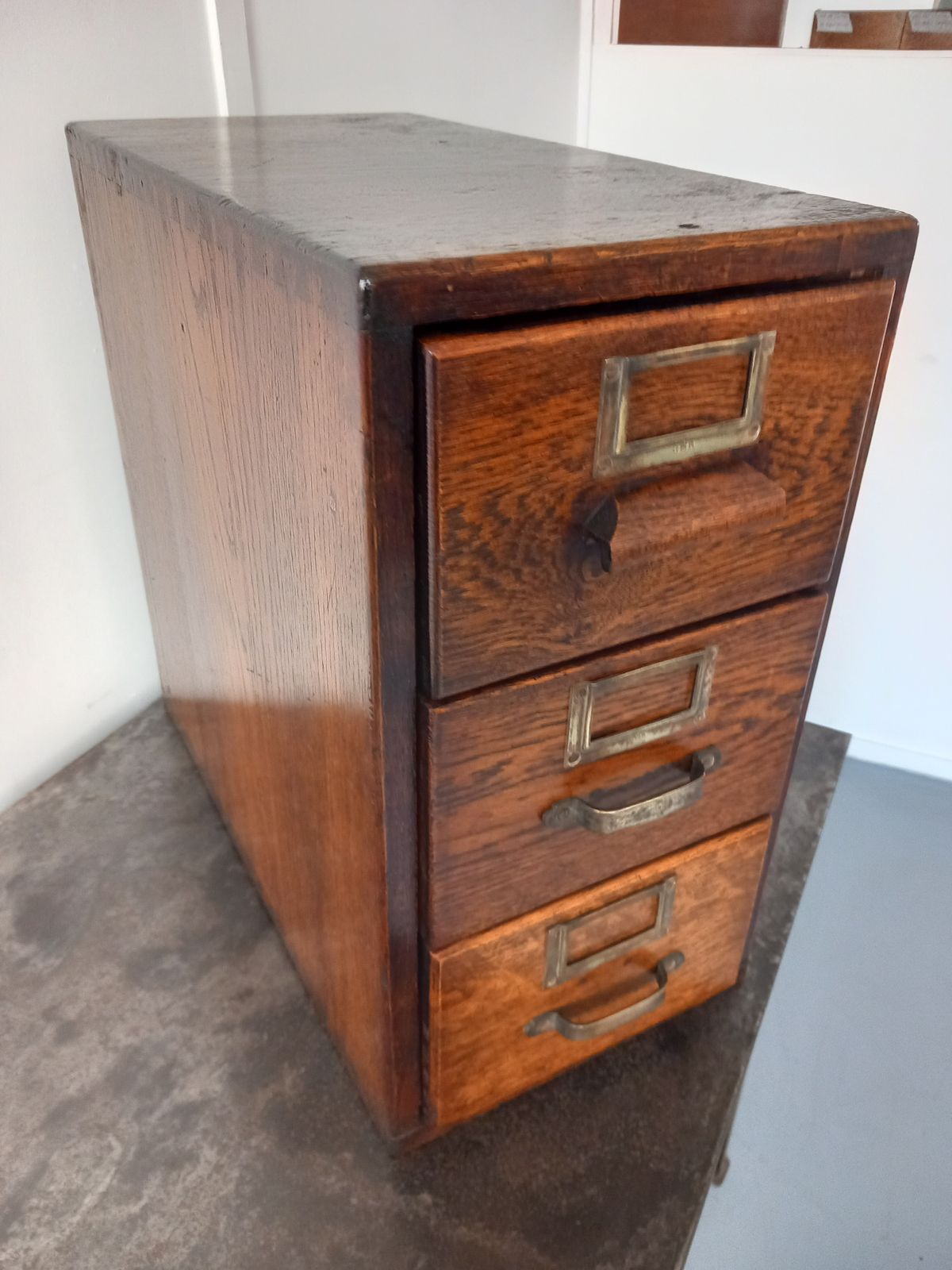 An Oak 3 Drawer Chest, Early 20th Century photo furniture