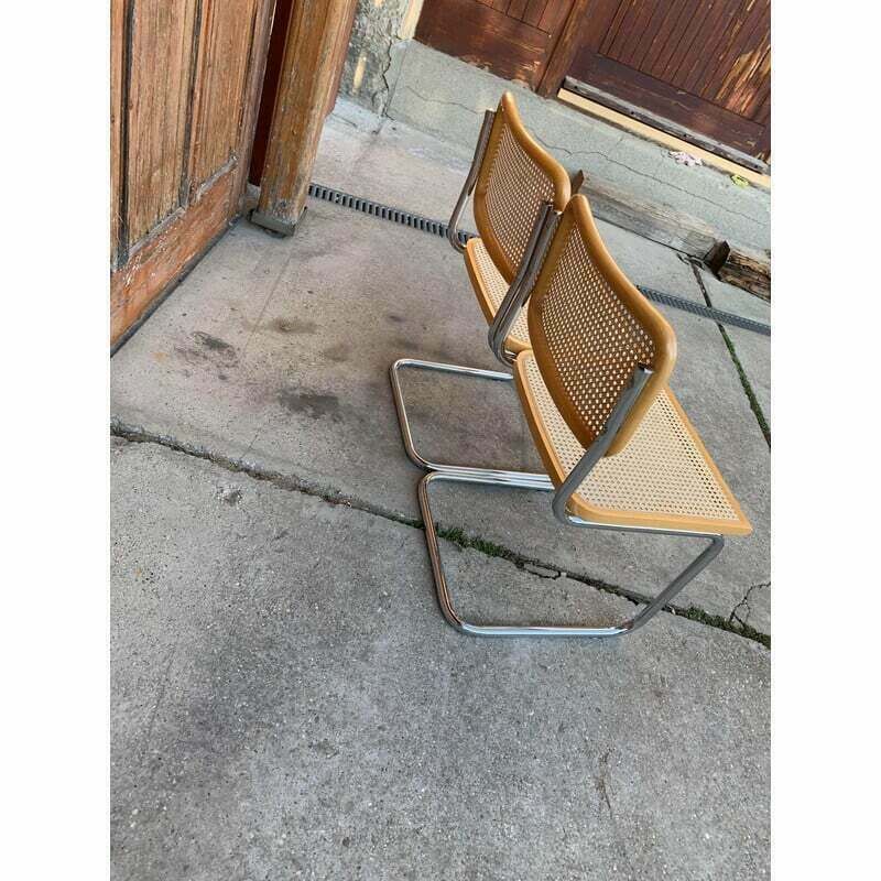 Furniture Pair Of Mid Century Cesca Chairs By Marcel Breuer photo
