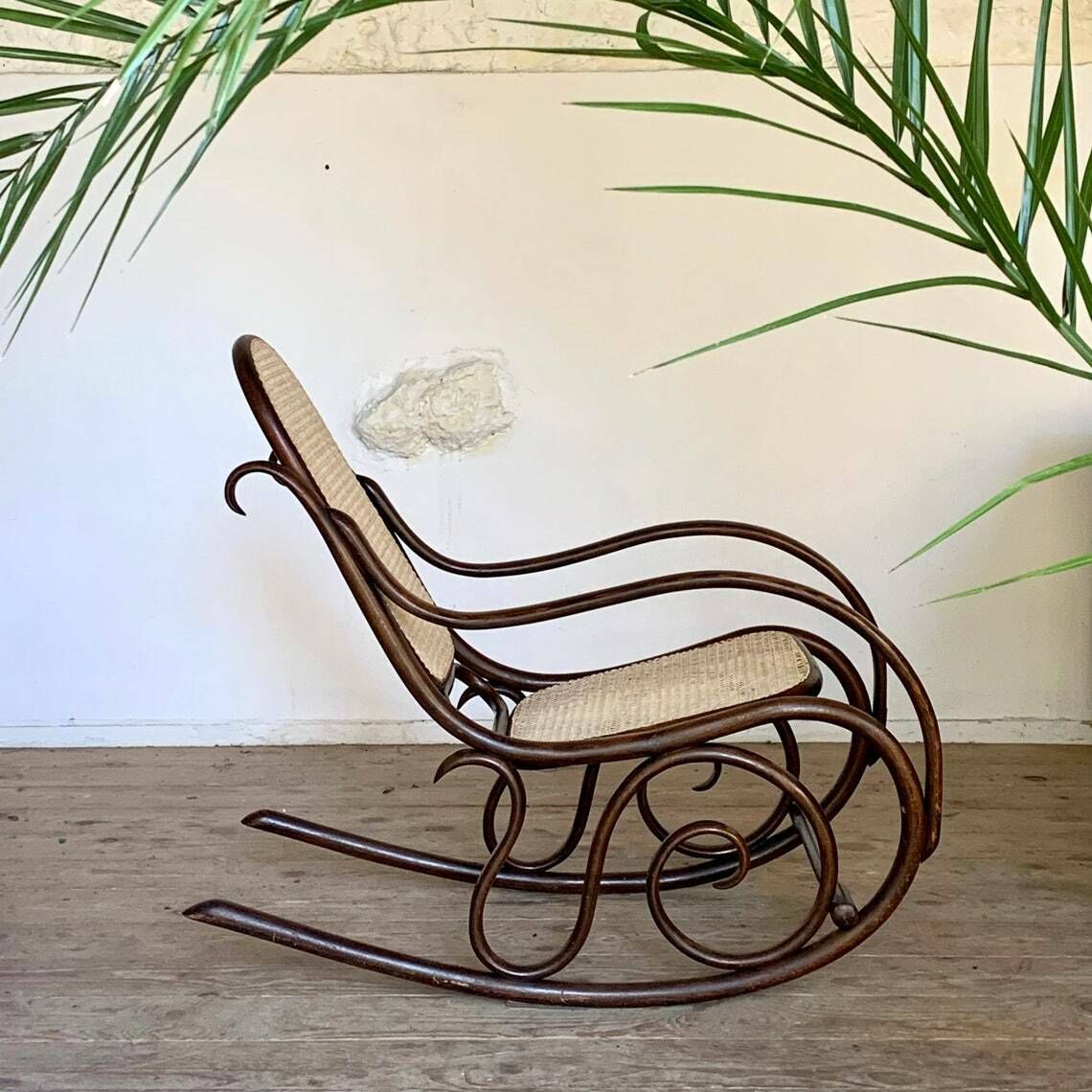 Vintage Thonet Rocking Chair, 1960s photo furniture