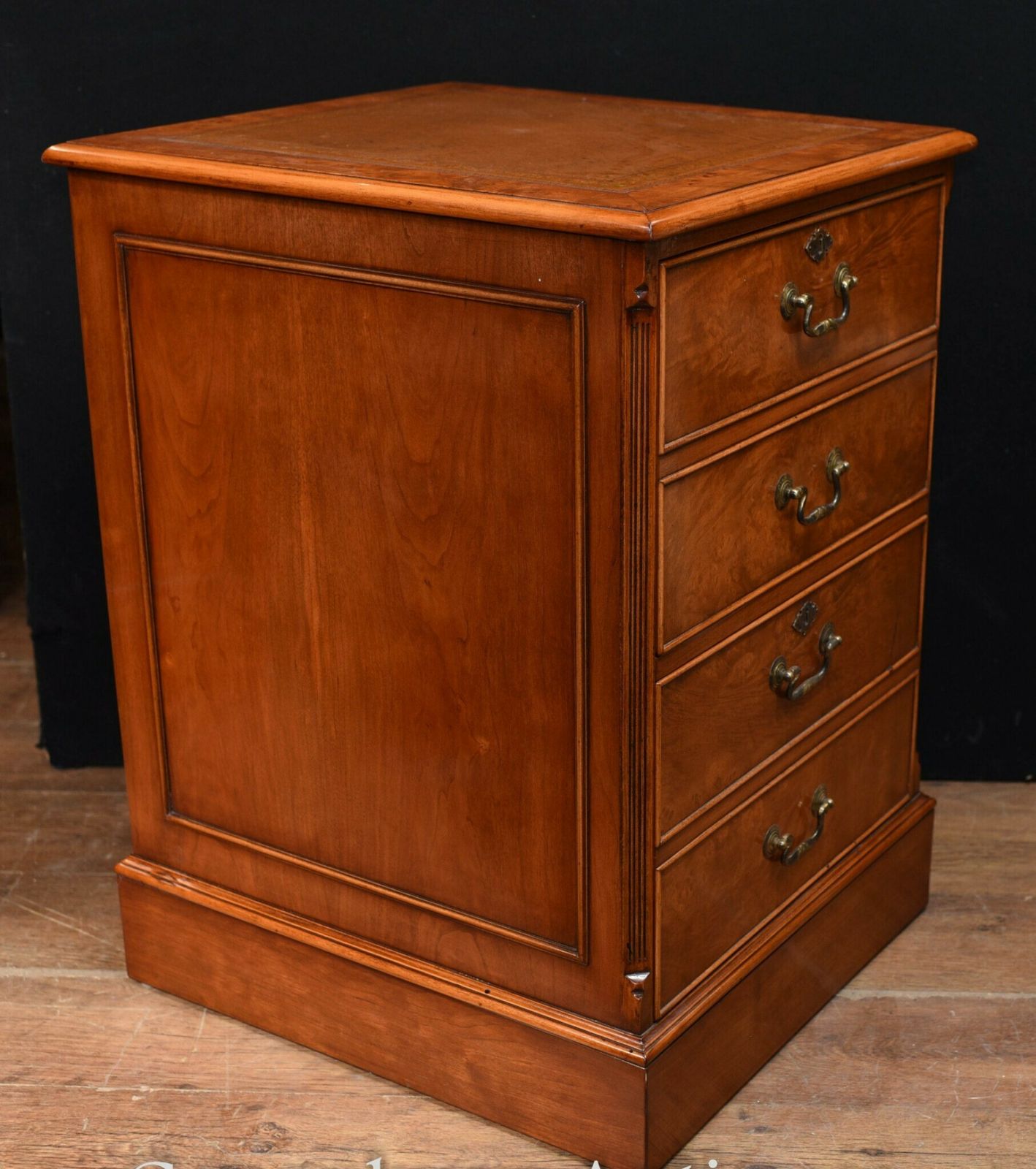 Walnut Filing Cabinet   Regency Chest Drawers photo for sale