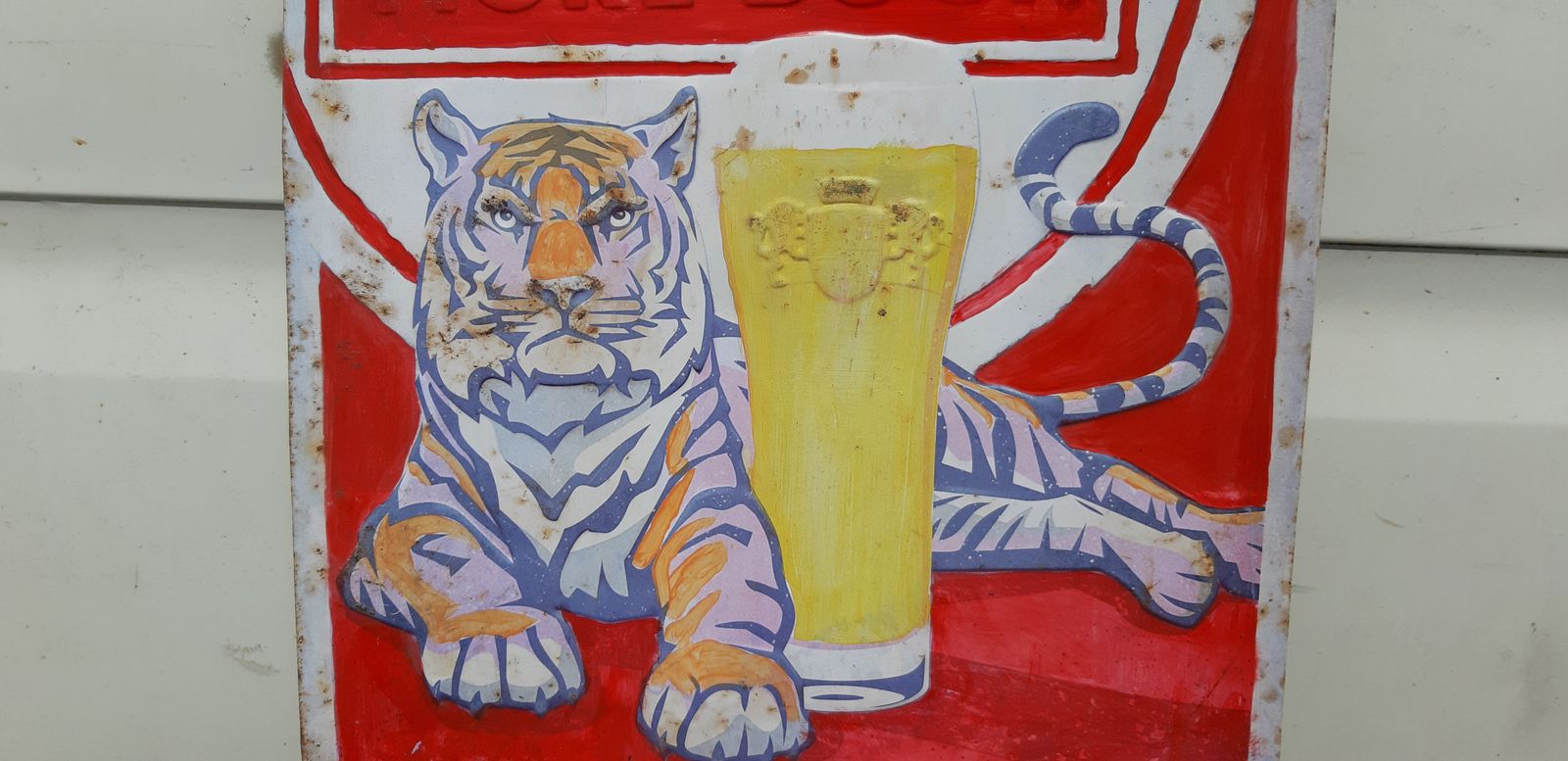photo for sale Plate Tole Pub Kronenbourg, 1970s