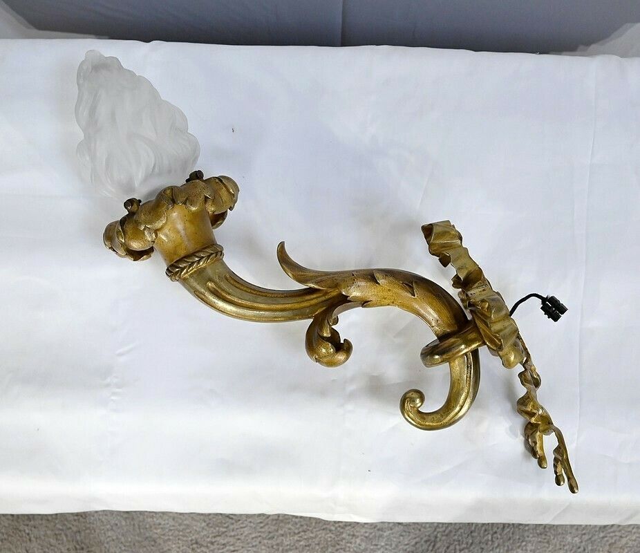 Important Candlestick In Gilt Bronze, Louis XVI Style, Napoleon III Period   Mid 19th Century photo Lighting