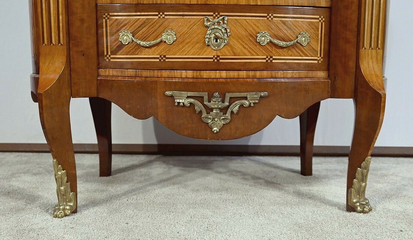 photo buy Chest Of Drawers In Precious Wood, Transition Louis XIV Louis XV Style – Late 19th Century