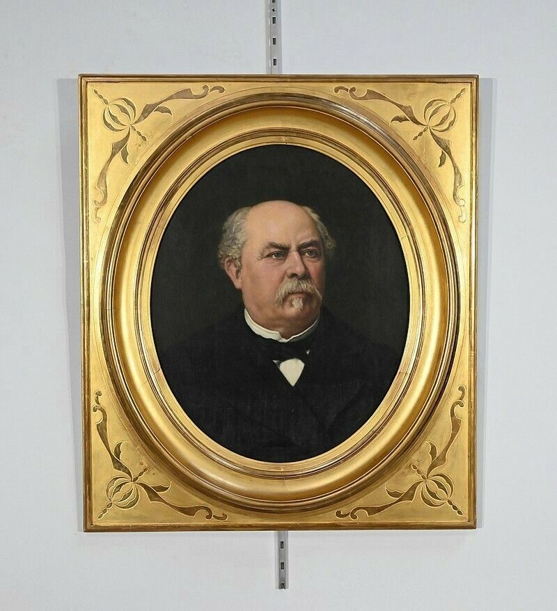 Oil On Canvas, Portrait Of Adolphe Nicolas, French School Of The 19th Century