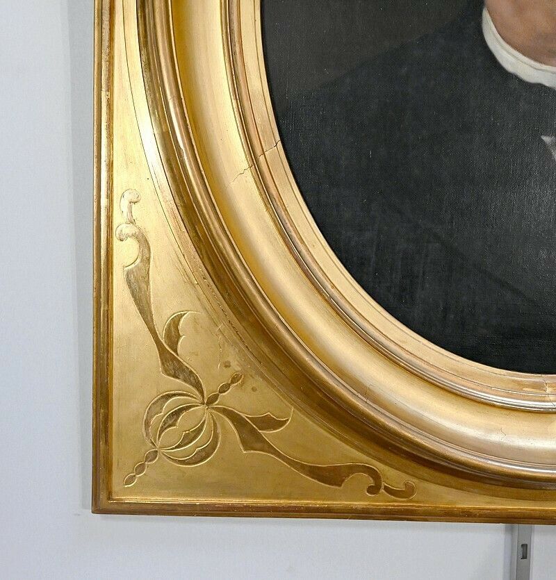 photo for sale Oil On Canvas, Portrait Of Adolphe Nicolas, French School Of The 19th Century