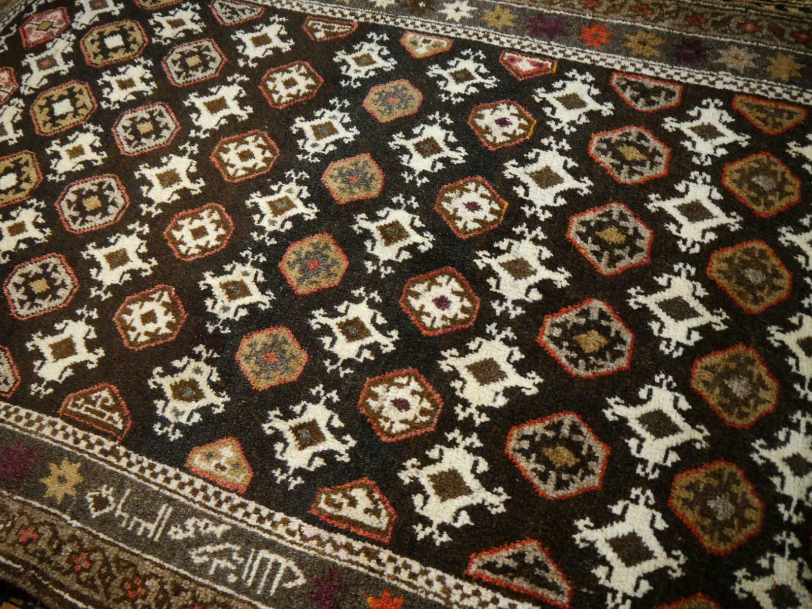 photo for sale Karabagh Rug Hand Knotted In Azerbeijan, Midcentury