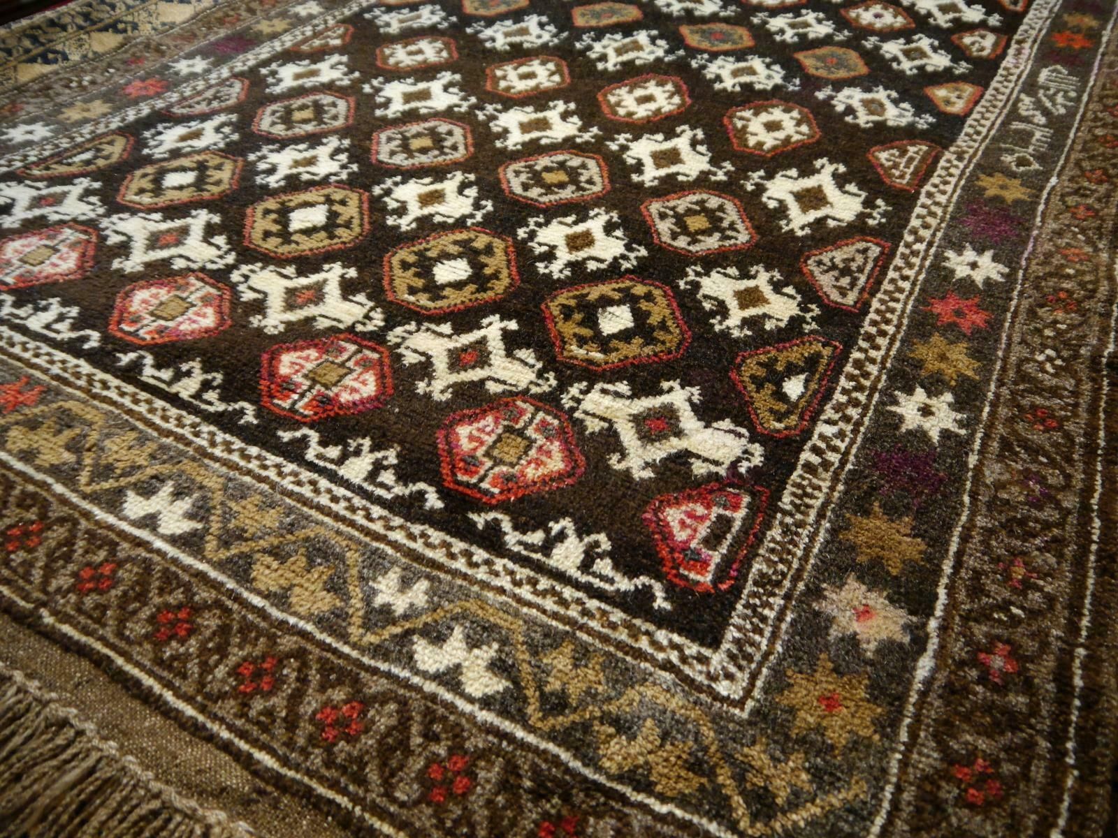 Textiles Karabagh Rug Hand Knotted In Azerbeijan, Midcentury photo