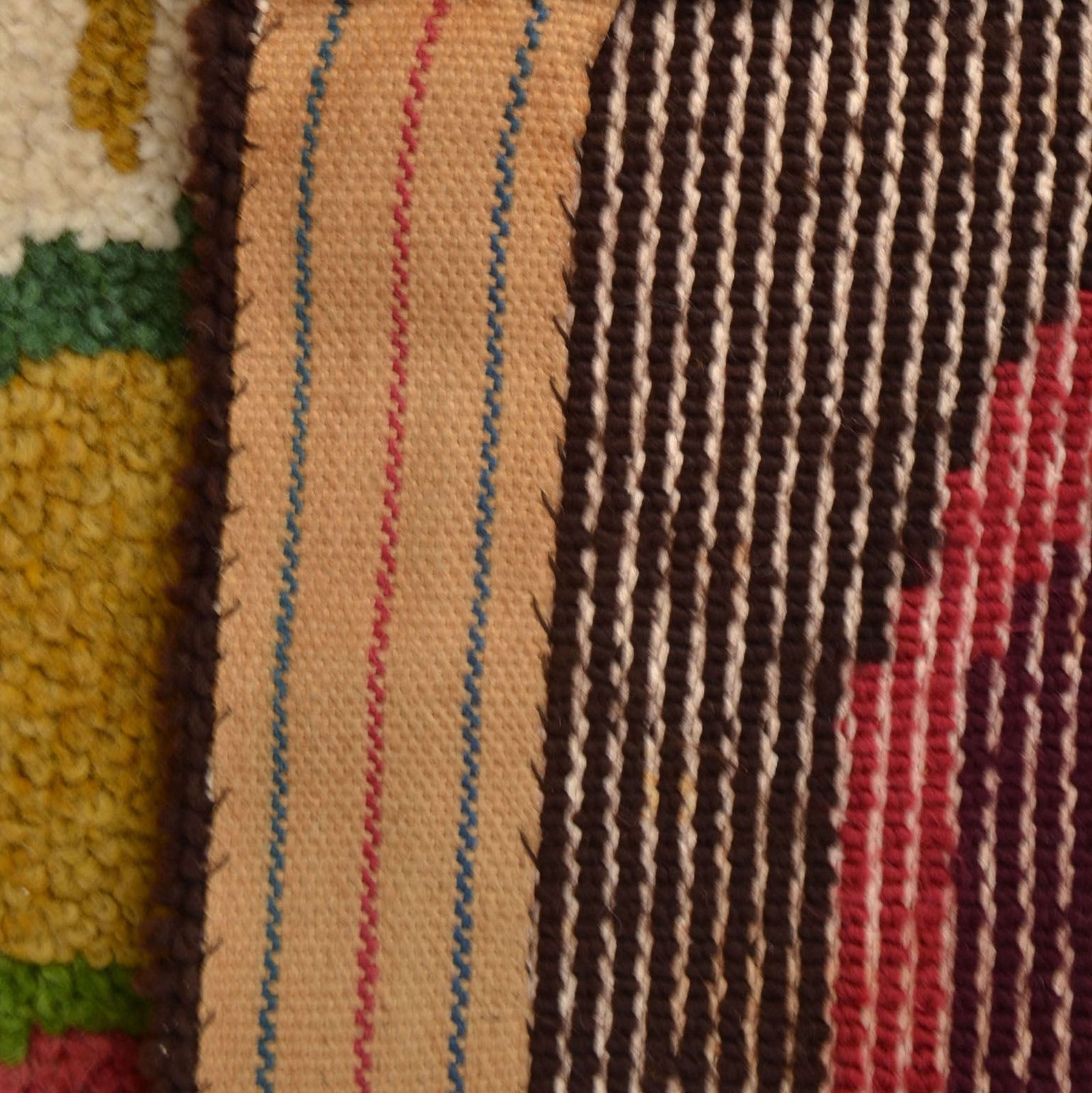 Mid Century Modern Art Rug, Hand Tufted In Wool photo vintage