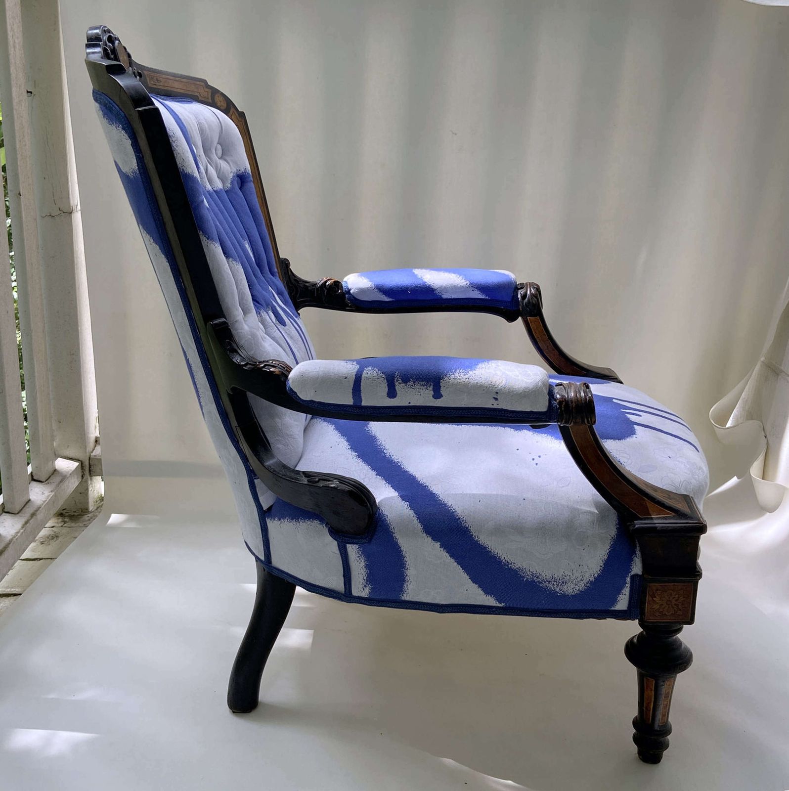 Antique Armchair Attributed To Horrix With Victor & Rolf Upholstery photo furniture
