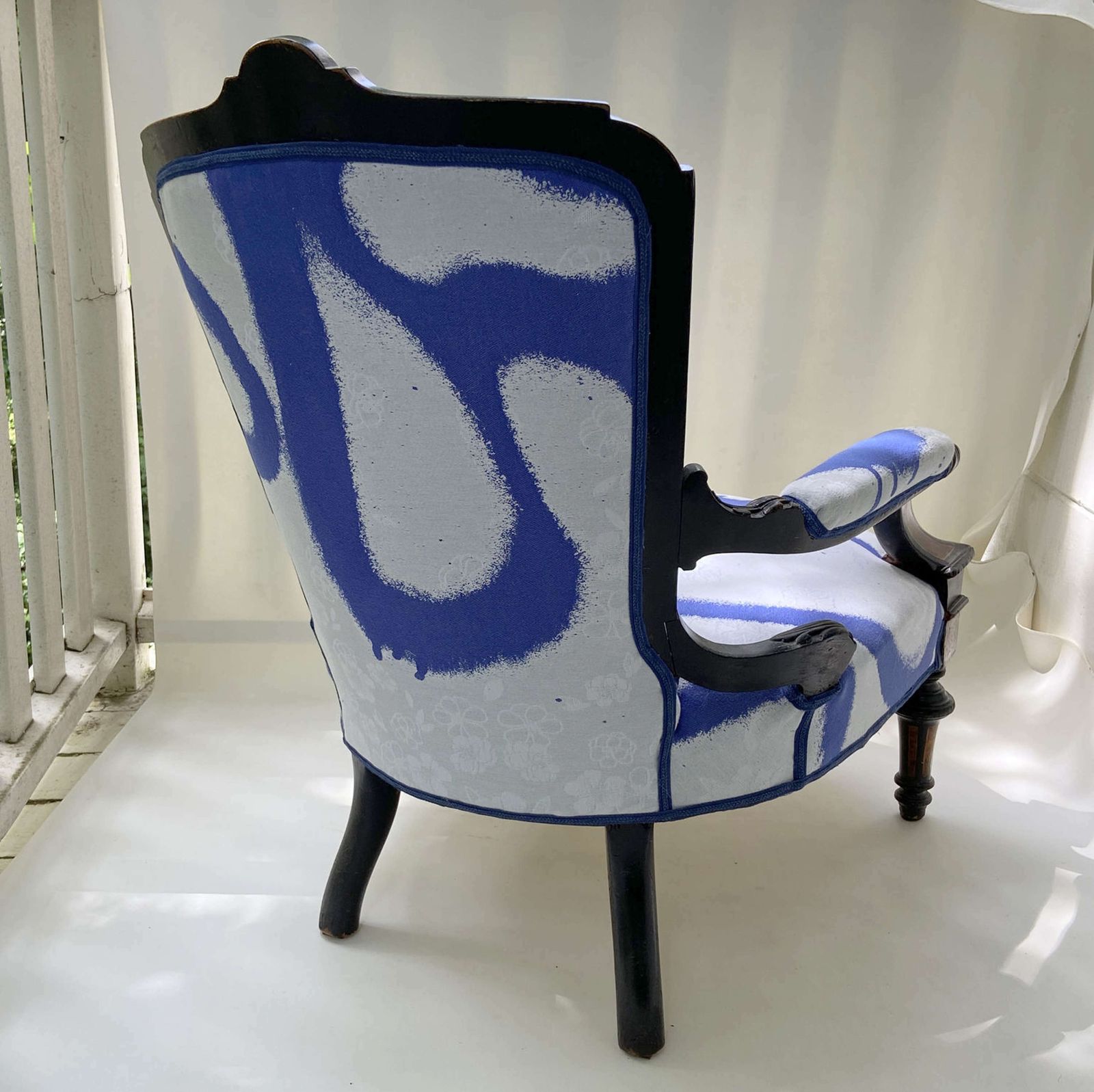 Antique Armchair Attributed To Horrix With Victor & Rolf Upholstery photo for sale