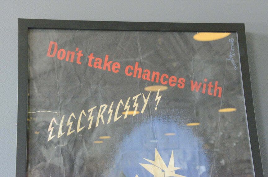 Ww2 Factory Safety Poster Circa 1940s photo buy