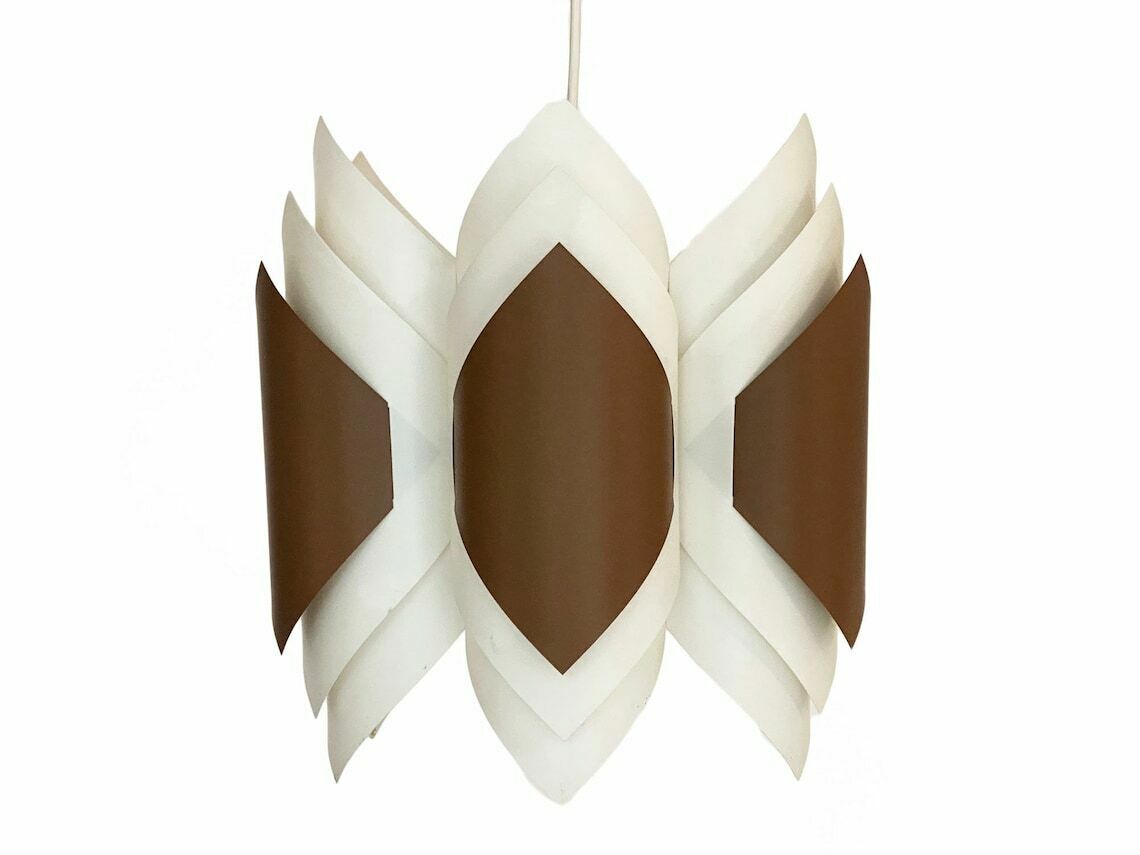 Plastic Sheet Pendant Light "Ballett" By Lars Schiøler For Hoyrup Lighting. Denmark 1970s