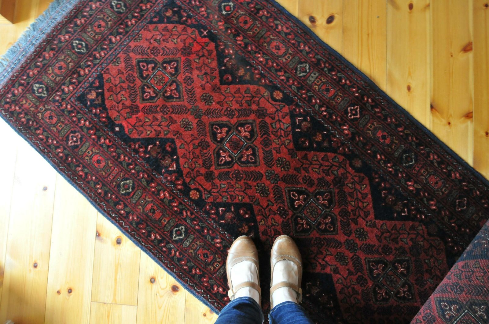 3 X 9 Runner Rug Afghan Khal Mohammadi Runner Carpet, Red Runner Long Runner Tribal Runner Cas18 photo vinterior
