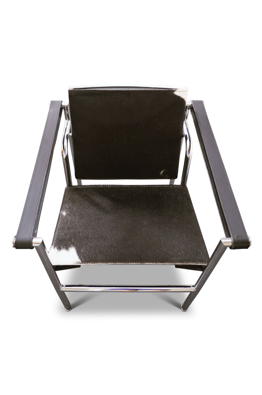 Le Corbusier, Pierre Jeanneret, Charlotte Perriand Design Lc1 Pony Skin Tubular Frame Sling Armchair No Labels Price Per Chair Two In Stock Ol photo Furniture