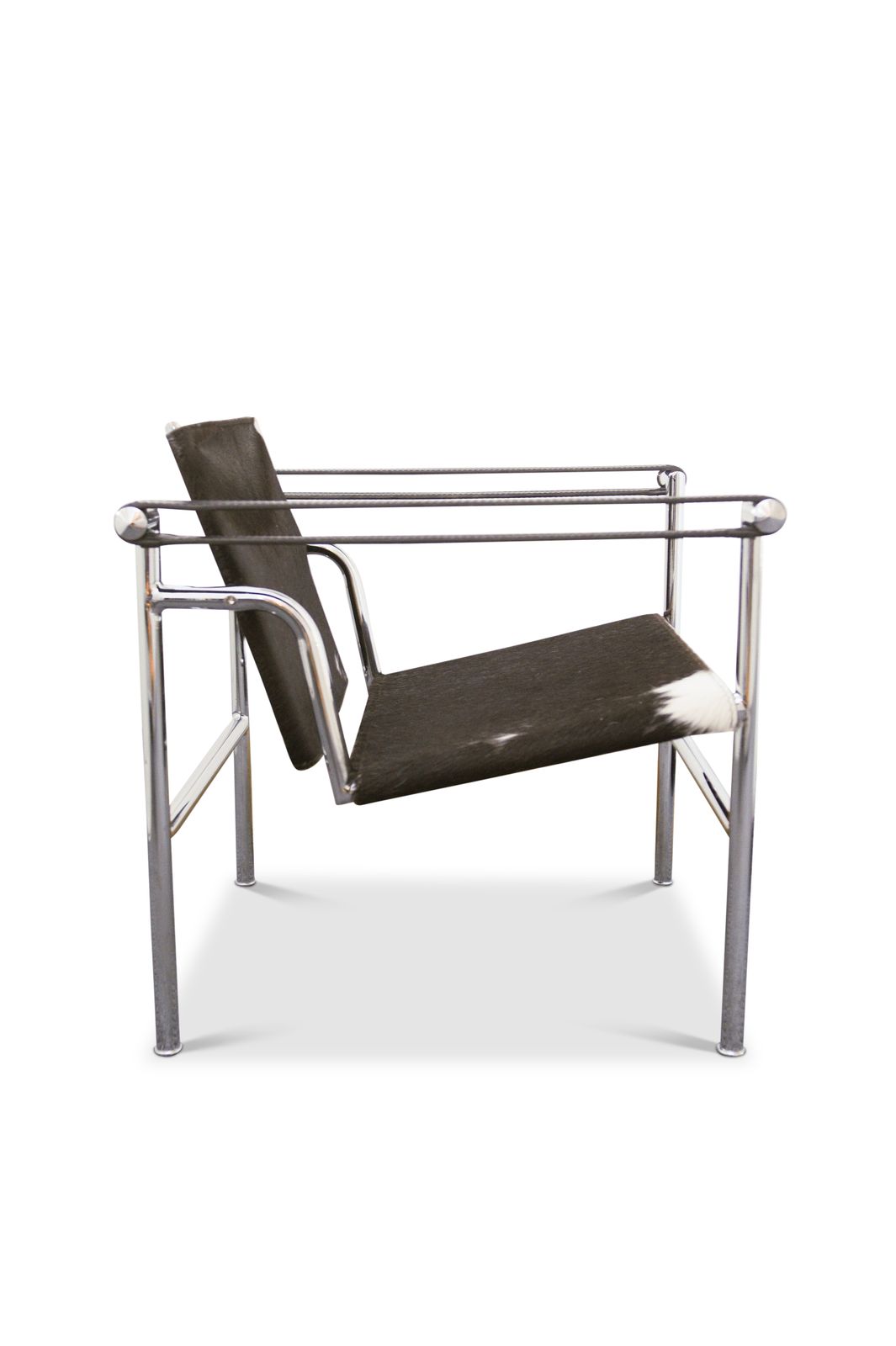 Le Corbusier, Pierre Jeanneret, Charlotte Perriand Design Lc1 Pony Skin Tubular Frame Sling Armchair No Labels Price Per Chair Two In Stock Ol photo 3500.0