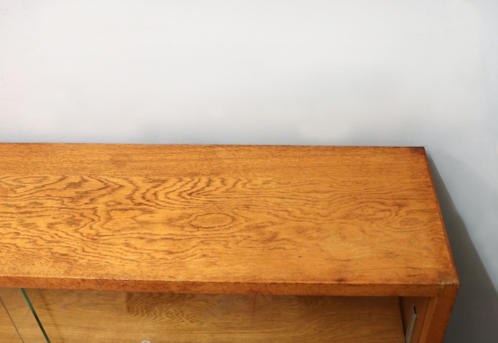 A Mid Century Light Oak Veneered Bookcase Later Sign Written For The Granada Television photo 595.0