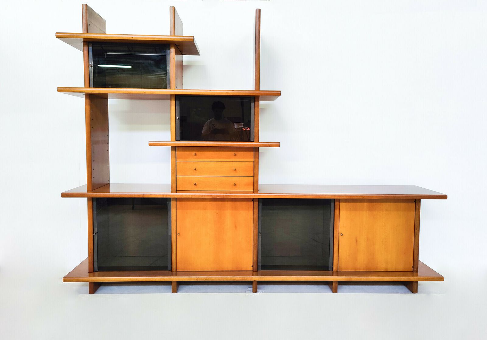 Italian Mid Century Modern Wall Unit By Saporiti