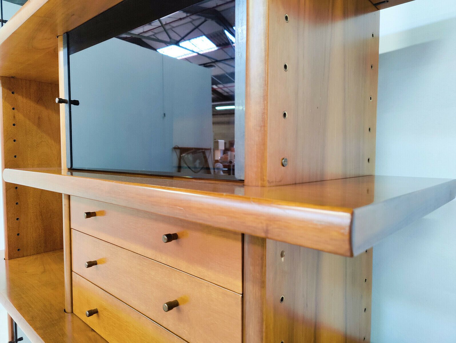 Italian Mid Century Modern Wall Unit By Saporiti photo 4995.0