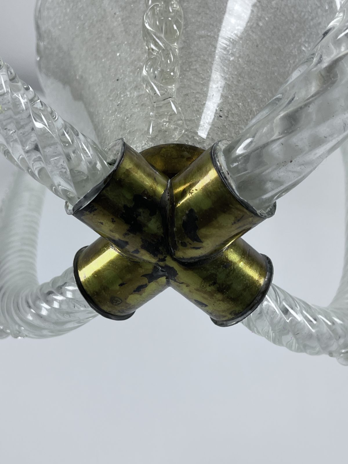 Ercole Barovier, Art Deco Murano Glass Pendant. Italy 1930s photo for sale