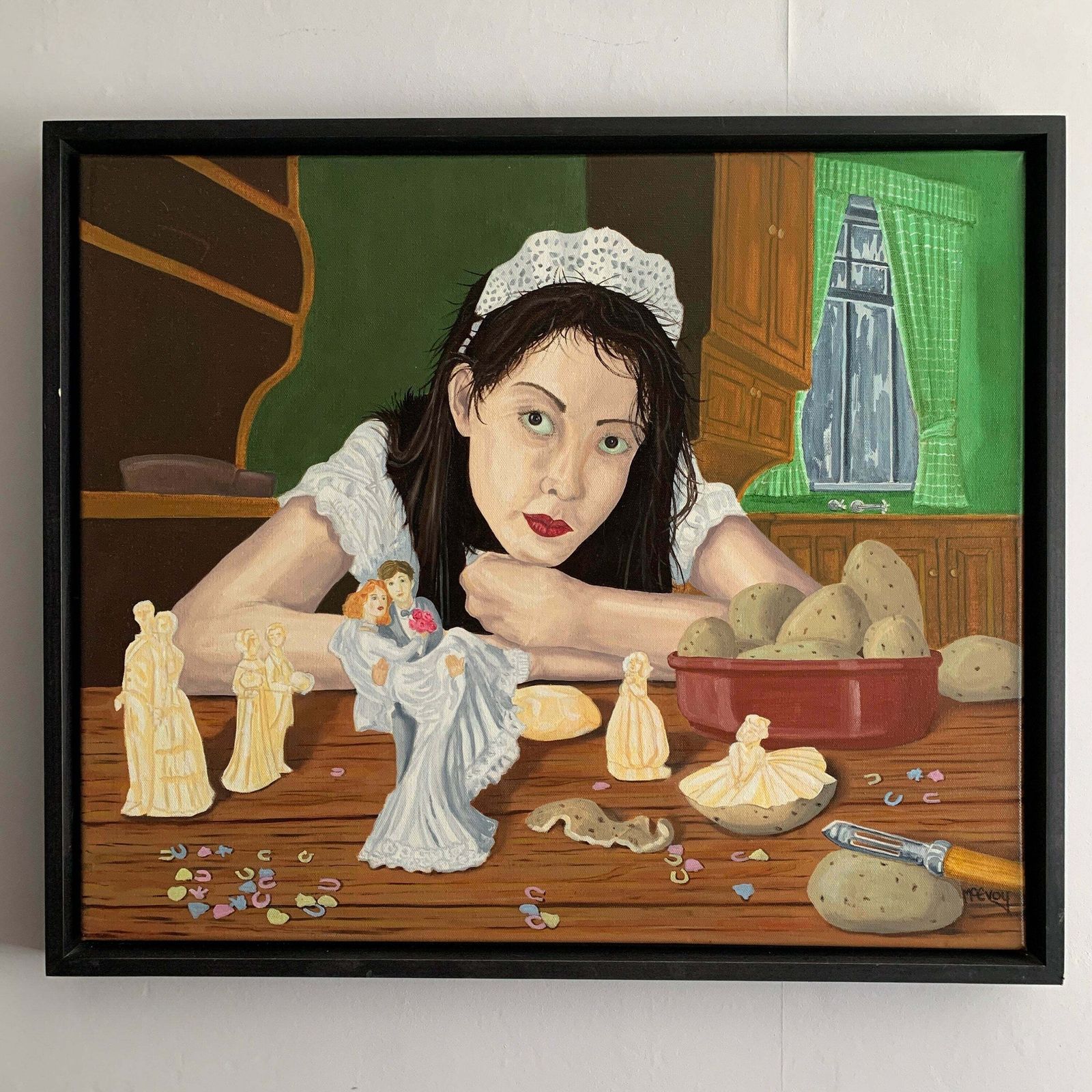 Original Michael Mcevoy Oil Painting Wedding Planner Oil On Canvas Framed photo 275.0