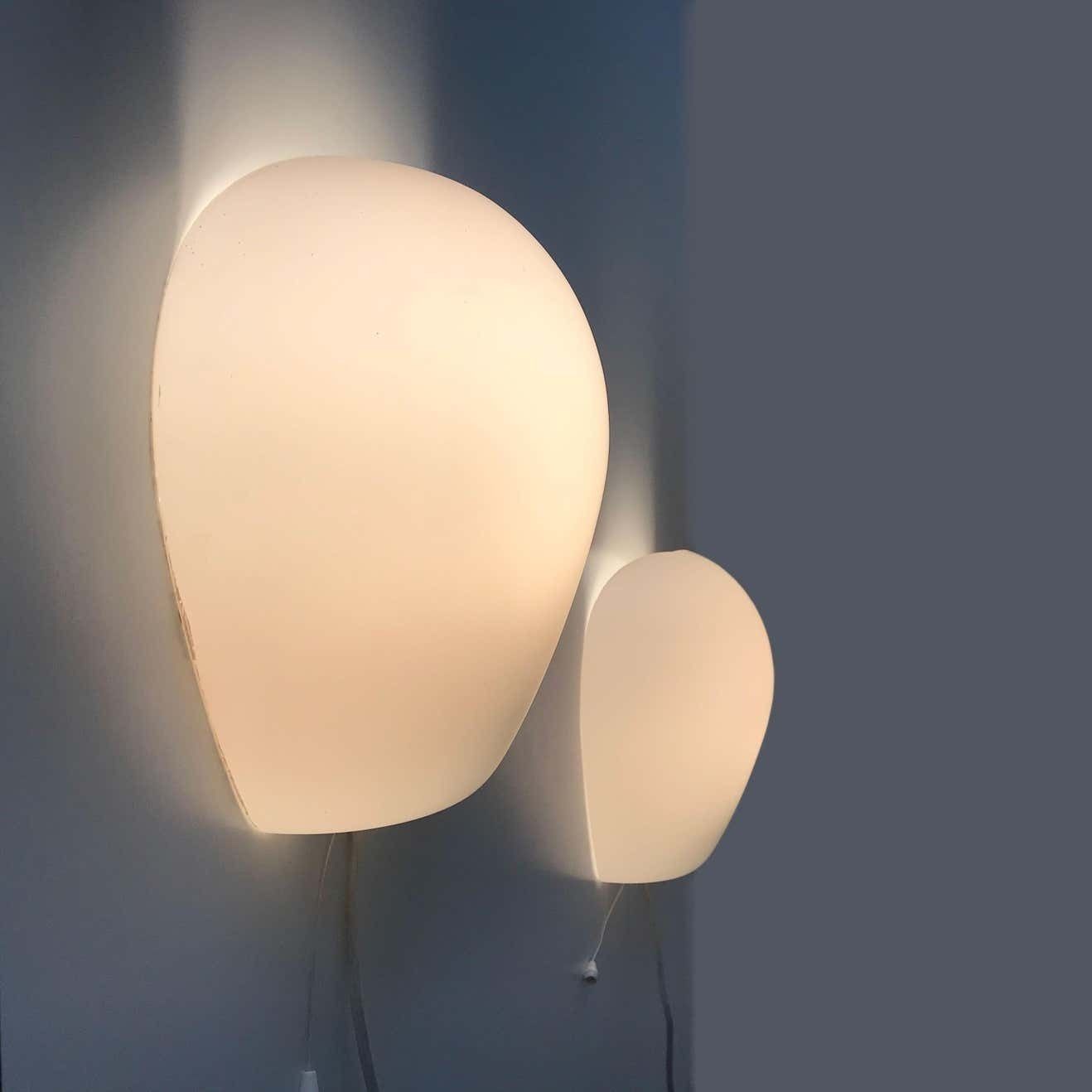 Set Of Two Midcentury Shell Wall Lamps Or Sconces By Wilhelm Wagenfeld, 1950s photo 771.0