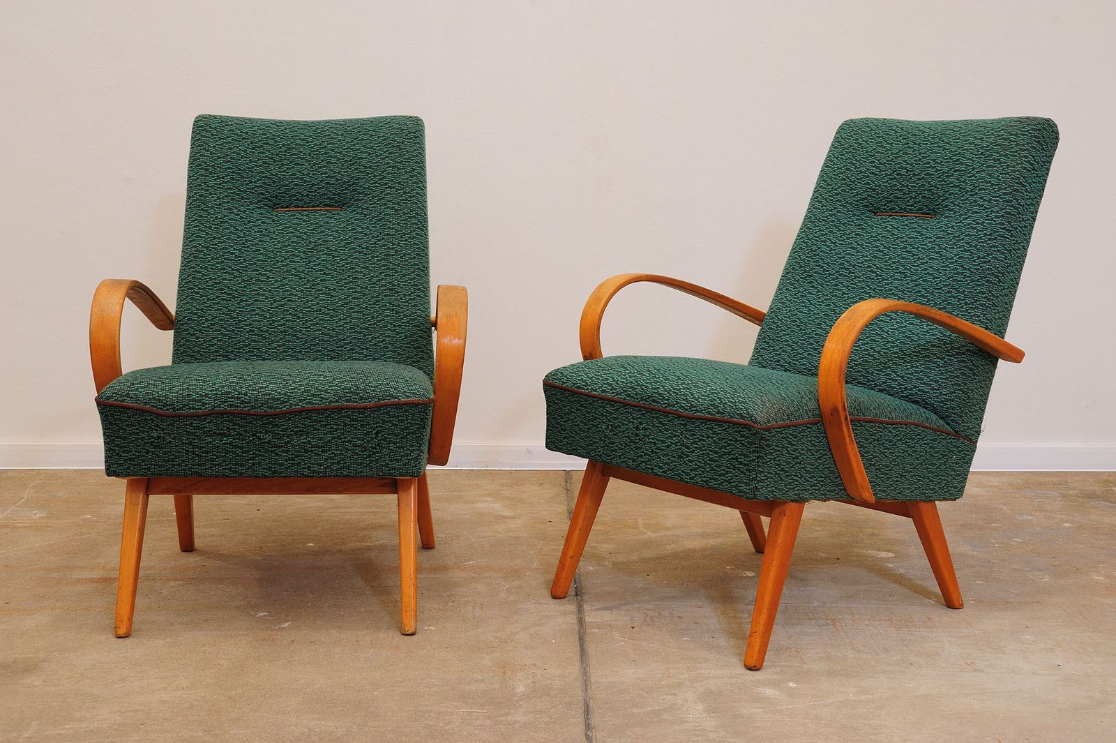464.0 Pair Of Midcentury Bentwood Armchairs By Jaroslav šmídek, 1960´S photo