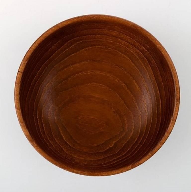 Kay Bojesen Danish Artist, Four Bowls Of Teak, Mid 20th Century, Danish Design photo 1273.0
