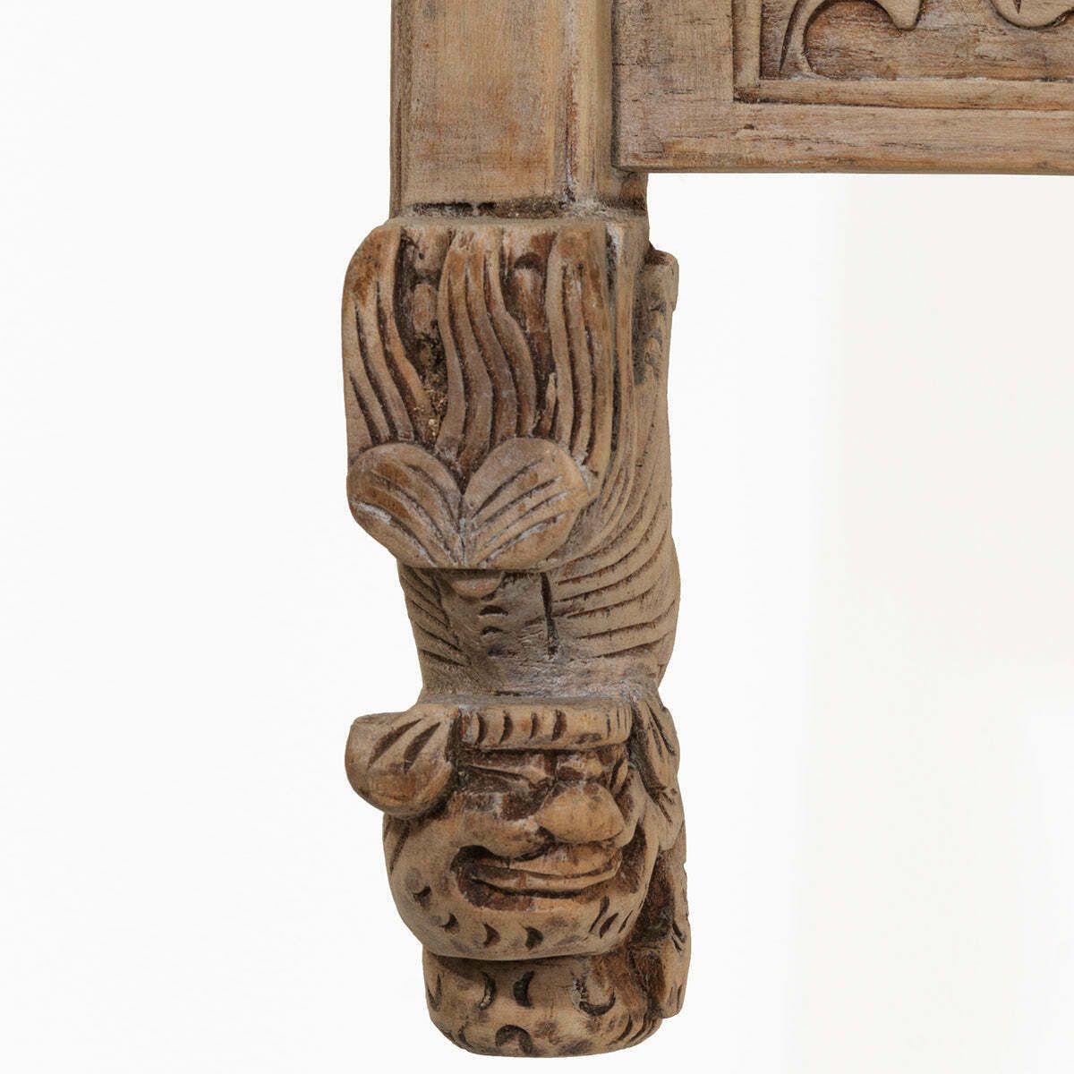 Antique Door Lintel With Relief Carvings photo vintage