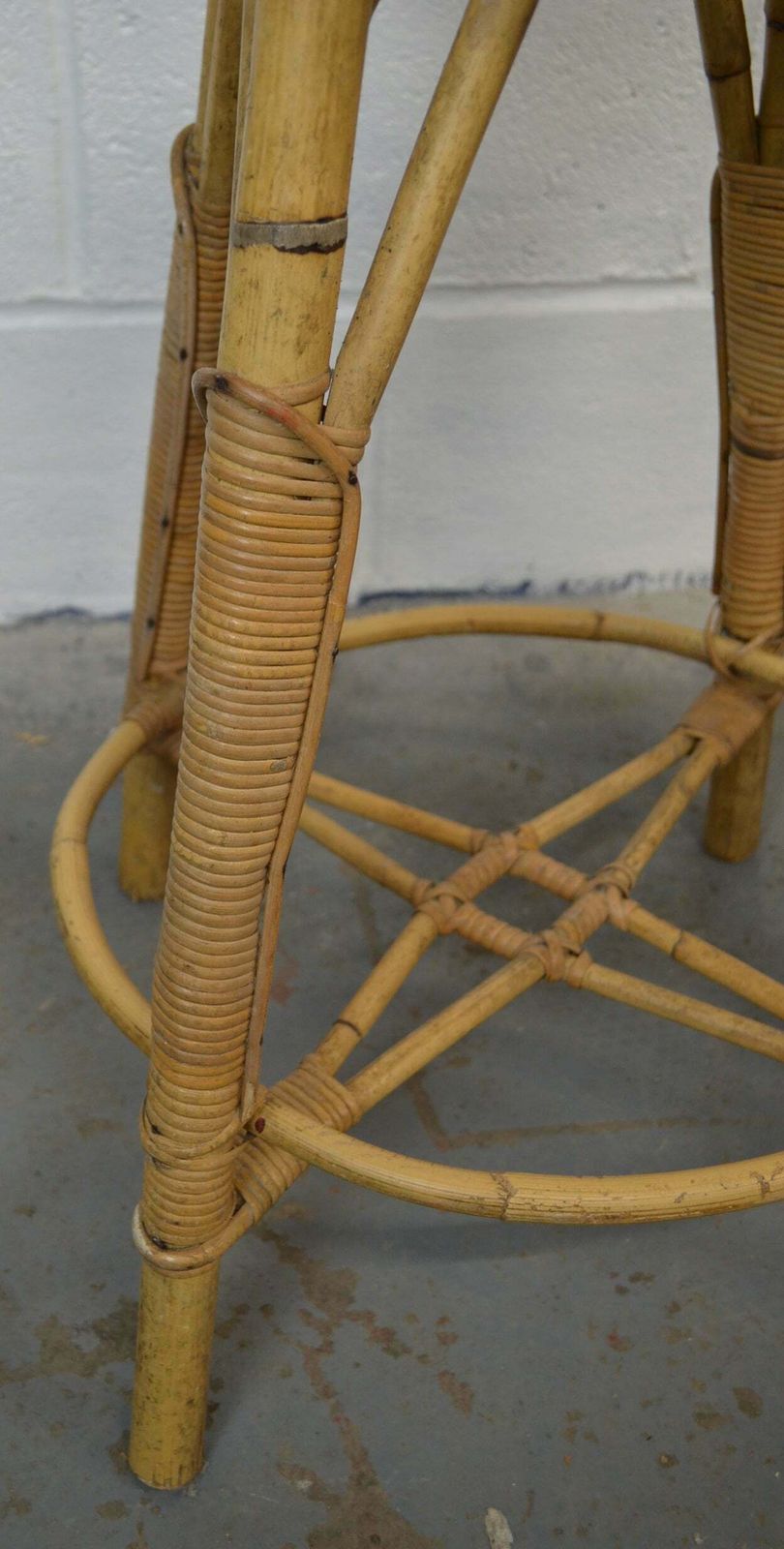 Vintage Bamboo Stool By Albini photo vinterior