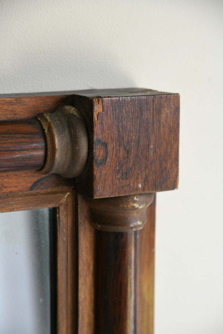 Antique Rosewood Overmantle Mirror photo Home Decor