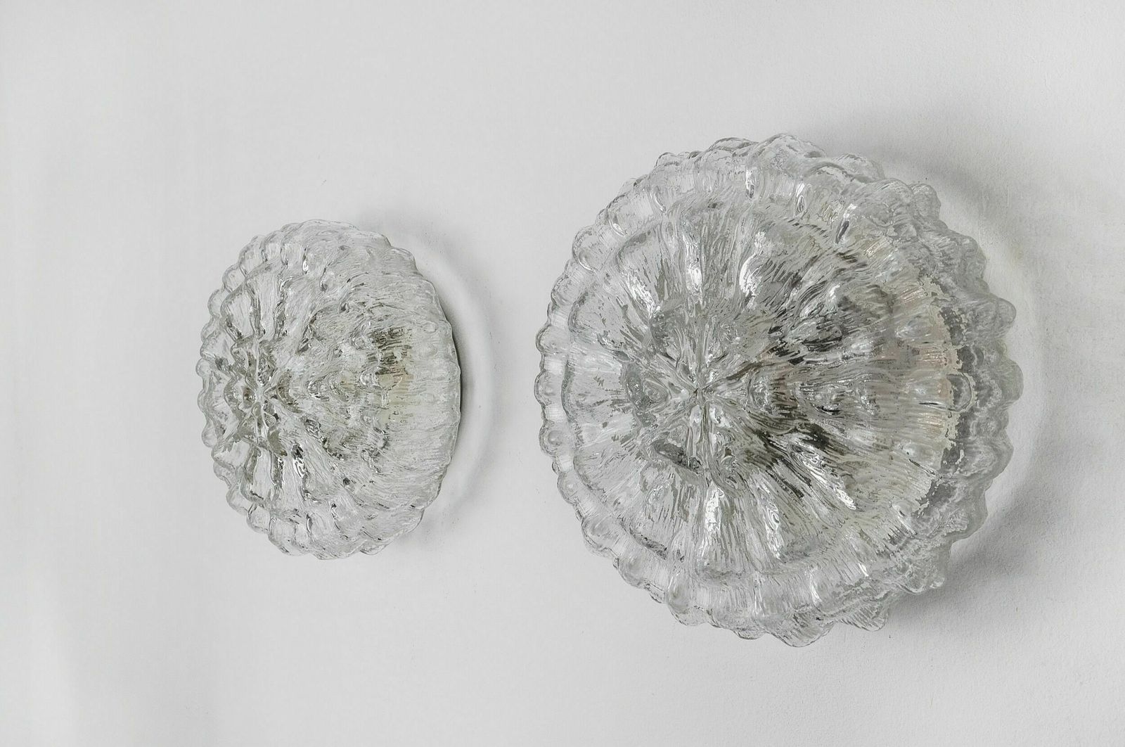 Pair Of Bulles Sconces By Limburg, Blown Glass, Germany, 1960 photo furniture